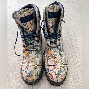 Timberland NYC Subway Map Boots Limited Edition MTA Licensed – Men’s 8.5